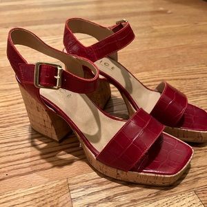 Genuine Leather chunky sandals.  EU size 38.  The Office London.  Worn once.